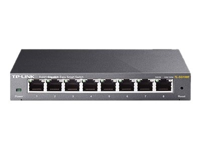 8-port TP-Link JetStream TL-SG108E Easy Smart Switch - Switch - unmanaged - 8 x 10/100/1000 - desktop 1