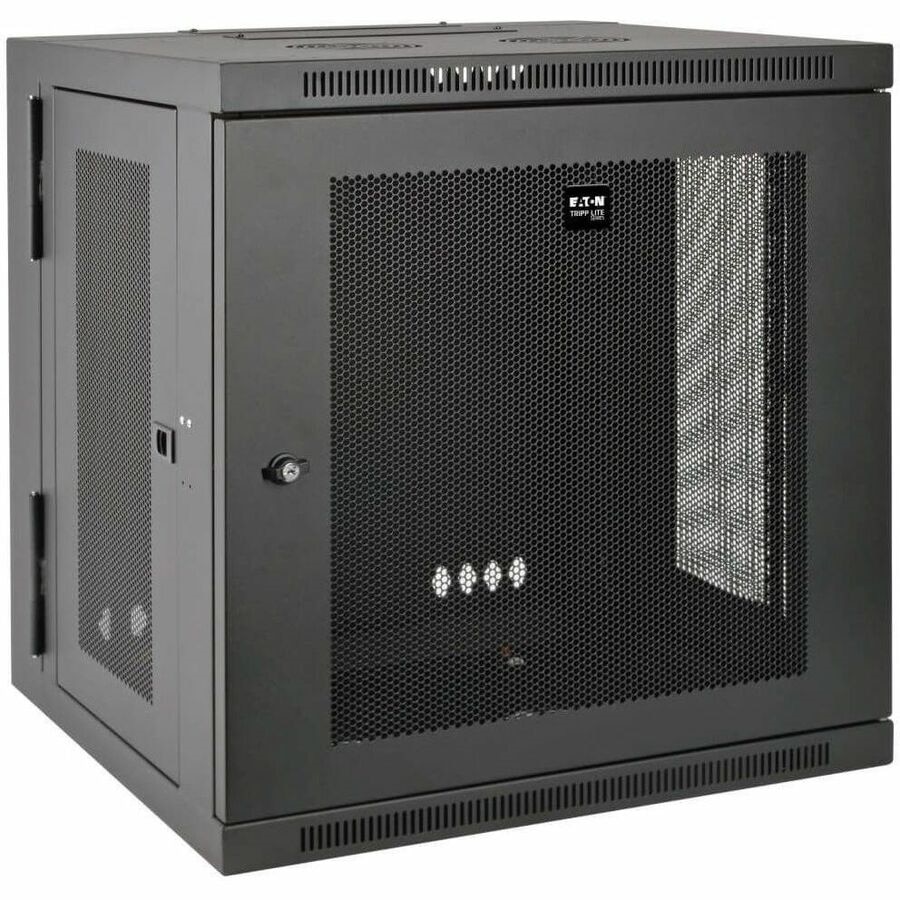 Tripp Lite by Eaton 12U Wall Mount Rack Enclosure Server Cabinet Swinging Hinged Door Deep 1