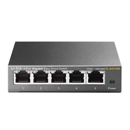TP-LINK 5 port Easy Smart TL-SG105E Switch 5 x 10/100/1000 desktop 1