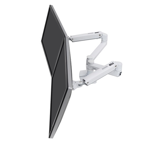 Ergotron LX Dual Monitor Side-by-Side Arm (white) Desk Mount 1