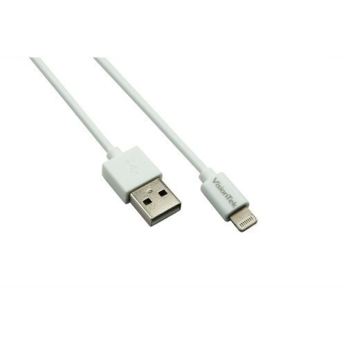 VisionTek Lightning to USB 2 Meter MFI Cable, White - 900863 1