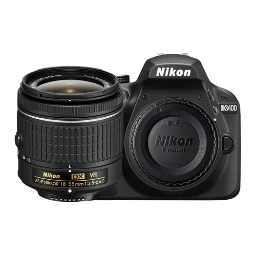 Nikon D3400 (BLACK) - digital camera AF-P DX 18-55mm VR lens