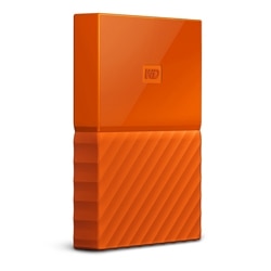 WD My Passport portable 2TB USB 3.0 external hard drive - orange 1