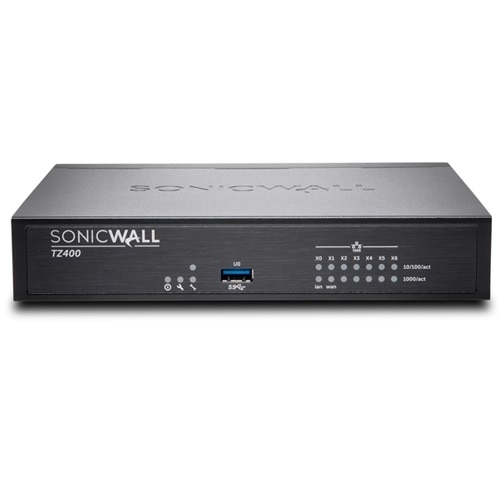 SonicWall TZ400 - Advanced Edition - security appliance - 7 ports - GigE - SonicWALL Secure Upgrade Plus Program (2 years option) 1