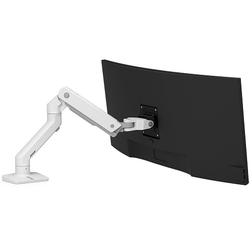 Ergotron HX Single Monitor Arm (white) Desk Mount 1