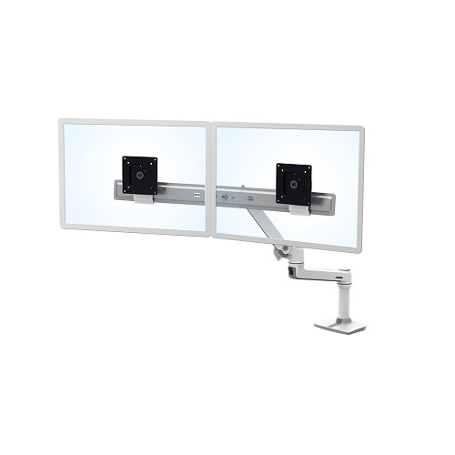 Ergotron LX Dual Direct Monitor Arm (white) Desk Mount 1