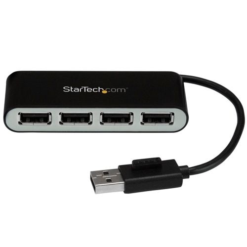 4-port StarTech.com 4 Port USB 2.0 Hub - USB Bus Powered - Portable Multi Port USB 2.0 Splitter and Expander Hub - Sm... 1