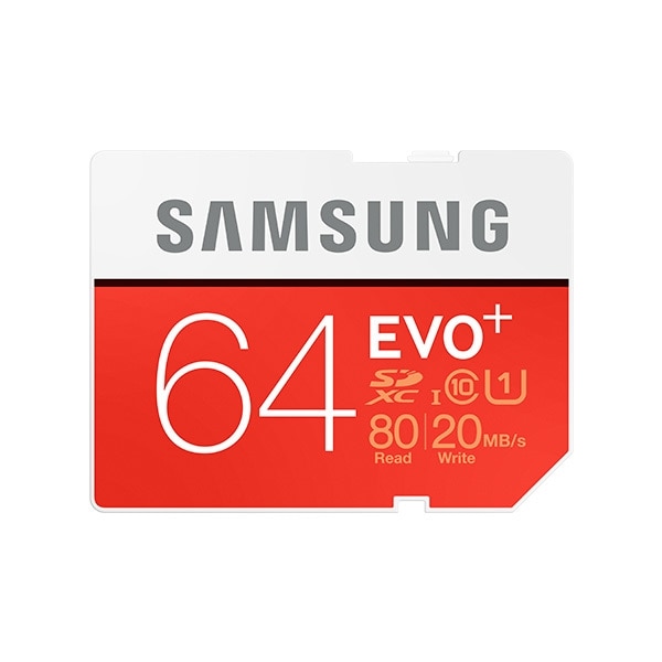 Samsung EVO Plus MB-MC64G - flash memory card - 64 GB - microSDXC UHS-I 1