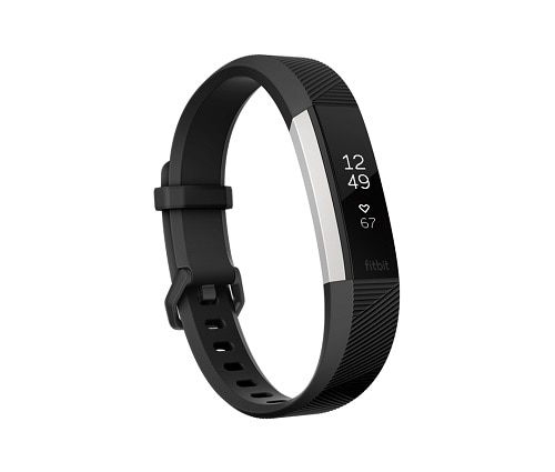 Fitbit Alta HR - Activity tracker with band - black - band size: L - monochrome - 0.81 oz 1