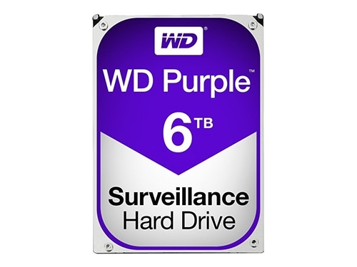 WD Purple Surveillance Hard Drive WD60PURZ - Hard drive - 6 TB - internal - 3.5-inch - SATA 6Gb/s - 5400 rpm - buffer... 1