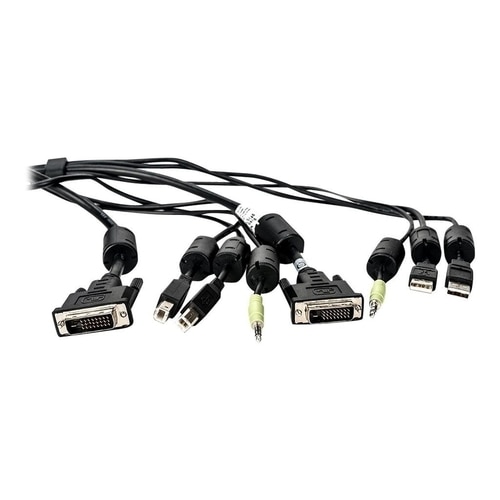 Cybex - Video / USB / audio cable - stereo mini jack, USB Type B, DVI-D (M) to USB, stereo mini jack, DVI-D - 10 ft 1