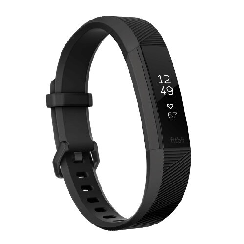 Fitbit Alta HR - Special Edition - activity tracker with band - gunmetal - L - monochrome - 0.81 oz