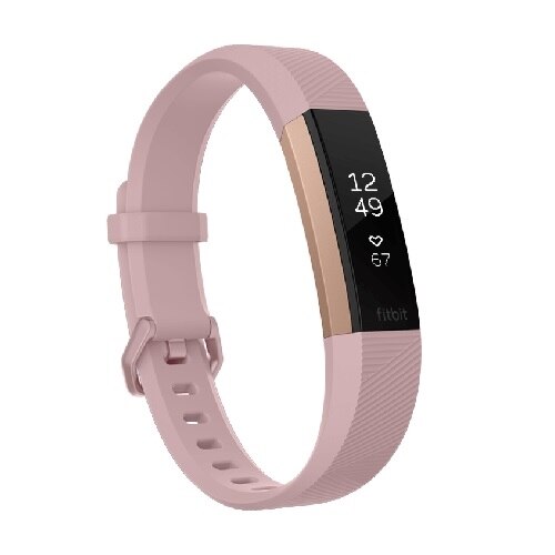 Fitbit Alta HR - Special Edition - activity tracker with band - rose gold - L - monochrome - 0.81 oz