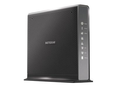 NETGEAR - Nighthawk Dual-Band AC1900 Router with 24 x 8 DOCSIS 3.0 Cable Modem - Black 1