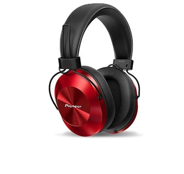 Pioneer SE-MS5T - Headphones with mic - full size - 3.5 mm jack - red 1