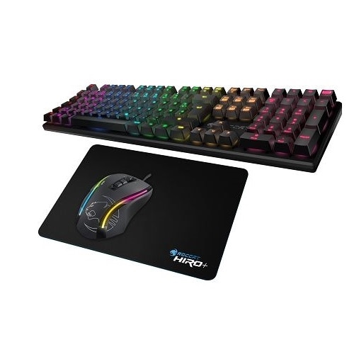 Roccat Kone Max Performance Rgb Gaming Mouse Hiro Mouse Pad Suora Fx Blue Frameless Mechanical Gaming Keyboard Dell Usa
