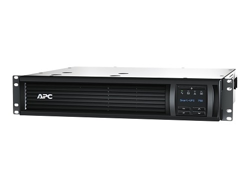 APC Smart-UPS 750VA LCD RM - UPS (rack-mountable) - AC 110/120/127 V - 500 Watt - 750 VA - Ethernet, RS-232, USB - output connectors- 6 - 2U - black - with APC SmartConnect 1