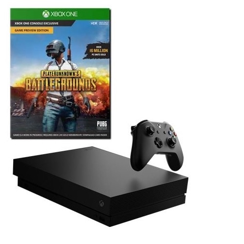 Microsoft XBox One X console + Playerunknown's Battlegrounds 1