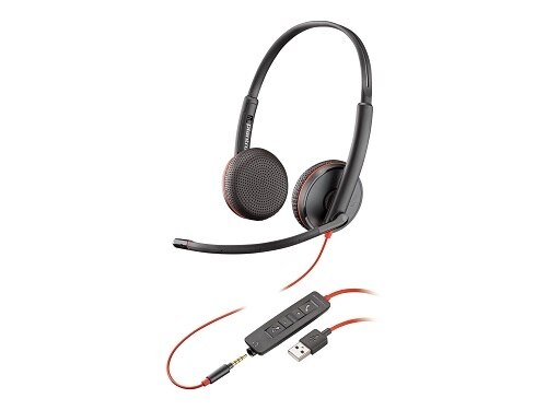 Plantronics Blackwire C3225 USB - 3200 Series Headset - on-ear - Wired - USB, 3.5 mm jack - Noise Isolating 1