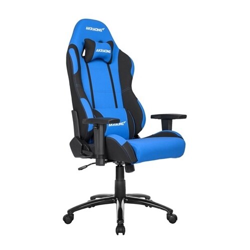 AKRACING EX - Chair - armrests - T-shaped - swivel - metal, polyester, high-density foam - blue/black 1
