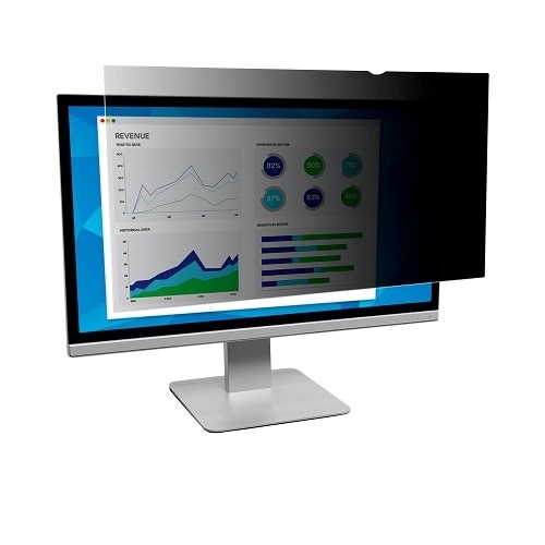 3M Privacy Filter for 43in Monitor, 16:9, PF430W9B Black, Matte 1