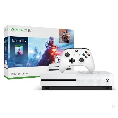 Microsoft Xbox One S - Battlefield V Bundle - game console - 4K - HDR - 1 TB HDD - robot white 1