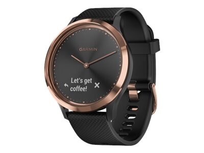 Garmin vvomove HR Sport - black - smart watch with sport band - black