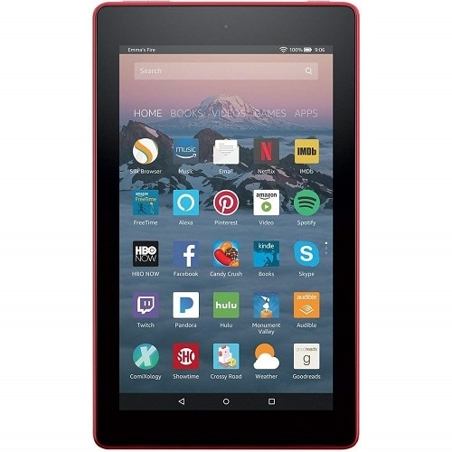 Amazon Fire 7 Tablet with Alexa, 7" Display - 8 GB - Punch Red - with Special Offers 1