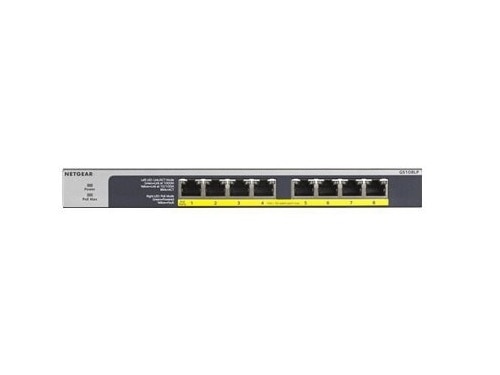 8-port NETGEAR GS108LP - switch - 8 ports - unmanaged - rack-mountable 1