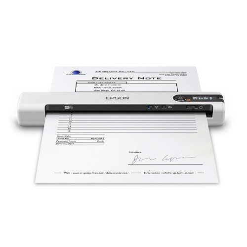 Epson WorkForce DS-80W Wireless Portable Document Scanner with Software Solution 1
