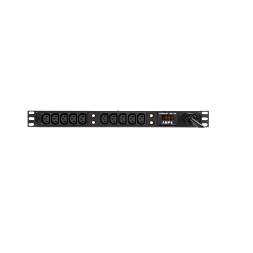 Geist Metered Standard VRELAN100-103C13TL6 - Power distribution unit (rack-mountable) - AC 208 V - 4.9 kW - input: NEMA L6-30P - output connectors: 10 (IEC 60320 C13) - 19" - 10 ft - black powder coat 1