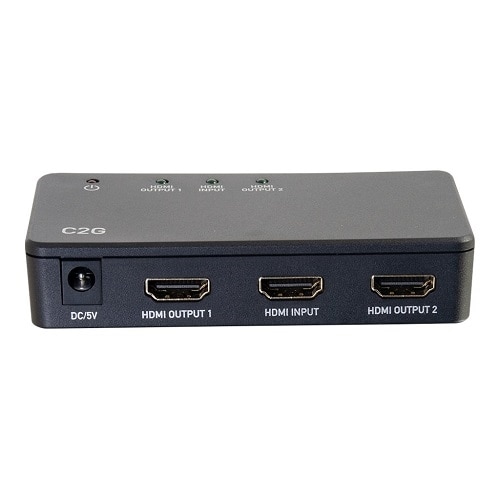 2-port C2G HDMI Splitter 4K 30hz - Video/audio splitter - 2 x HDMI - desktop | Dell USA