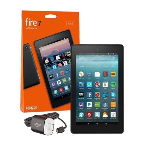Amazon Kindle Fire 7 - 9th generation - tablet - 7-inch IPS (1024 x 600) - microSD slot - black - with Special Offers 1