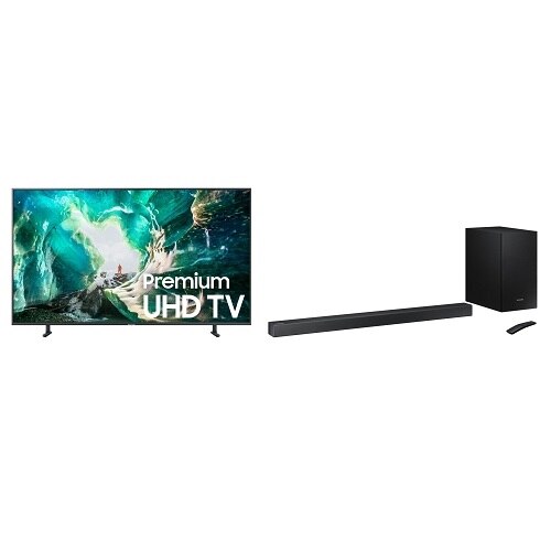 Samsung Tv 55 Inch Led 4k Ultra Hd Hdr Smart Ru8000 Samsung 55 Inch Super Smart 4k Uhd Hdr Led Tv 55nu7400 Built In Wifi Tvplus Freeview Hd Excellent Condition Comes With Remote And Base Stand