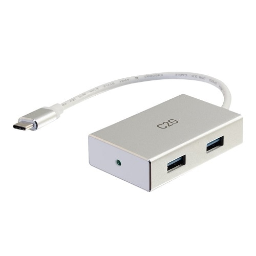 C2G USB C Hub - USB 3.0 Type-C to 4-Port USB A Hub - Hub - 4 x SuperSpeed USB 3.0 - desktop 1