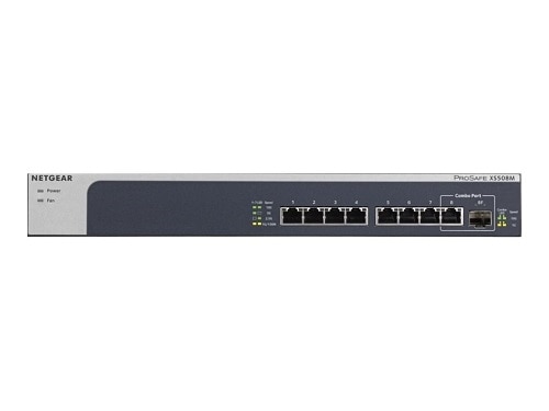 8-port NETGEAR XS508M - switch - 8 ports - unmanaged - rack-mountable 1