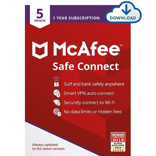 Download McAfee Safe Connect Premium 05 Device Digital Download 1