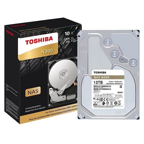 Toshiba N300 NAS - Hard drive - 10 TB - internal - 3.5-inch - SATA 6Gb/s - 7200 rpm - buffer: 256 MB 1