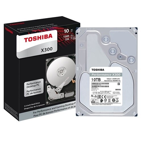 Toshiba X300 Performance - Hard drive - 10 TB - internal - 3.5-inch - SATA 6Gb/s - 7200 rpm - buffer: 256 MB 1