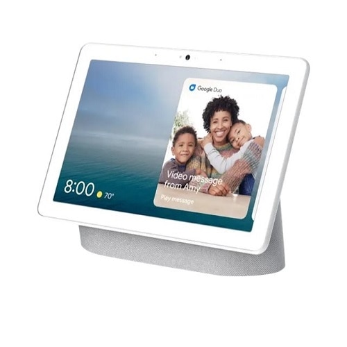 Google Nest Hub Max - Smart Home Speaker and 10" Display with Google Assistant - Chalk 1