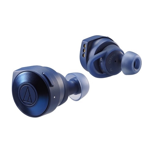 Audio-Technica SOLID BASS ATH-CKS5TW - True wireless earphones with mic - in-ear - Bluetooth - blue 1