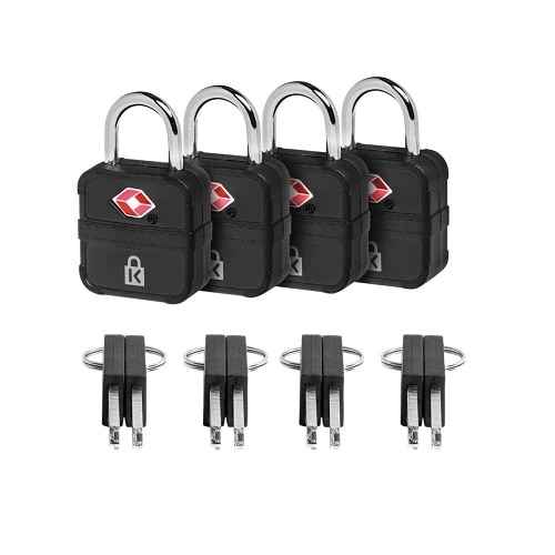 Kensington TSA Accepted Keyed Luggage Lock - Security lock (pack of 4) 1