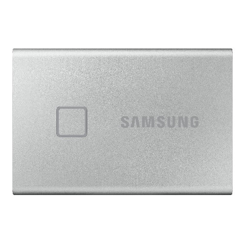 Samsung Portable SSD T7 Touch MU-PC1T0S - Solid state drive - encrypted - 1 TB - external (portable) - USB 3.2 Gen 2 (USB-C connector) - 256-bit AES -
