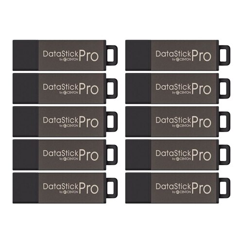Centon DataStick Pro - USB flash drive - 32 GB - USB 2.0 - gray (pack of 10) 1
