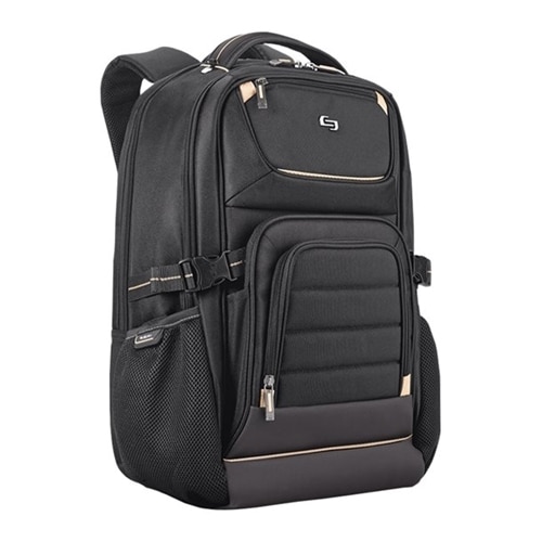SOLO Pro Backpack - Laptop carrying backpack - 17.3-inch - black, gold 1