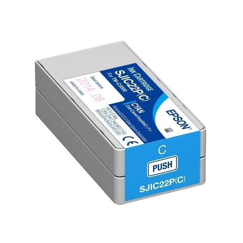 Epson SJIC22P(C) - cyan - original - ink cartridge 1