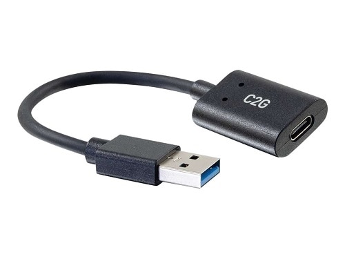 infrastruktur Pædagogik uformel C2G USB C to USB Adapter - SuperSpeed USB Adapter - 5Gbps - F/M - USB  adapter - USB-C (F) reversible to USB Type A (M) - USB 3.0 - 6 in - molded  - black | Dell USA