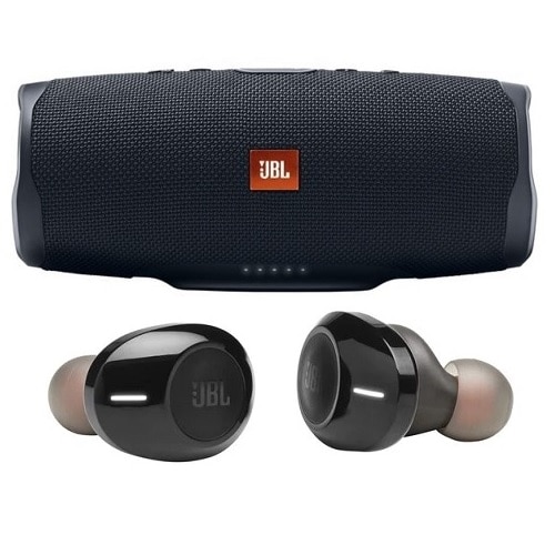JBL TUNE 120TWS Bluetooth black with Charge 4 Portable Bluetooth - Midnight black | Dell