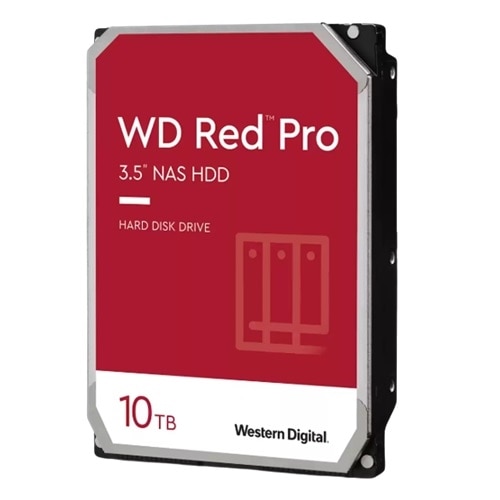 Western Digital Red Pro WD102KFBX 10 TB Hard Drive - 3.5" Internal - SATA (SATA/600) - Conventional Magnetic Recording (CMR) Method 1