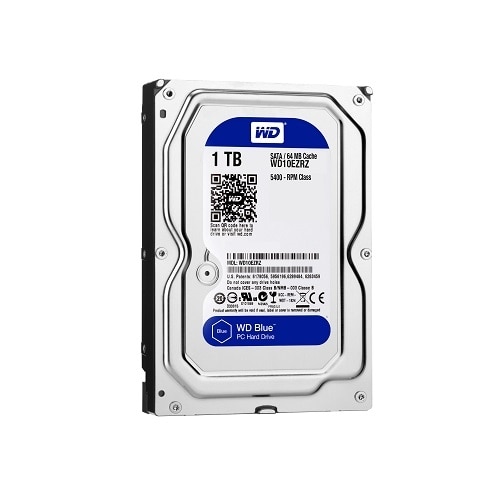 WD Blue WD10EZRZ - Hard drive - 1 TB - internal - 3.5-inch - SATA 6Gb/s - 5400 rpm - buffer: 64 MB 1